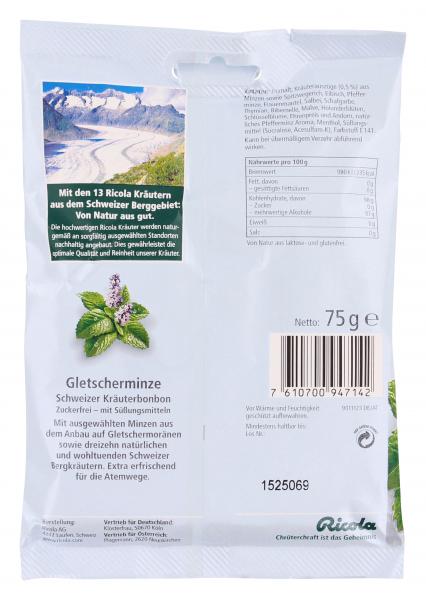 Ricola Gletscherminze zuckerfrei
