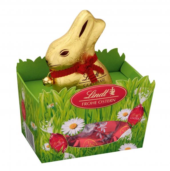 Lindt Frohe Ostern Goldhase im Nest 