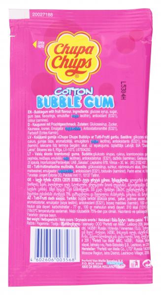 Chupa Chups Cotton Bubble Gum Tutti Frutti