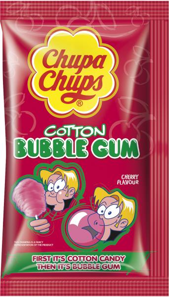Chupa Chups Cotton Bubble Gum Kirschgeschmack