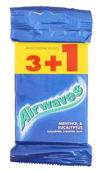 Airwaves Menthol & Eucalyptus 3+1 Aktionspack