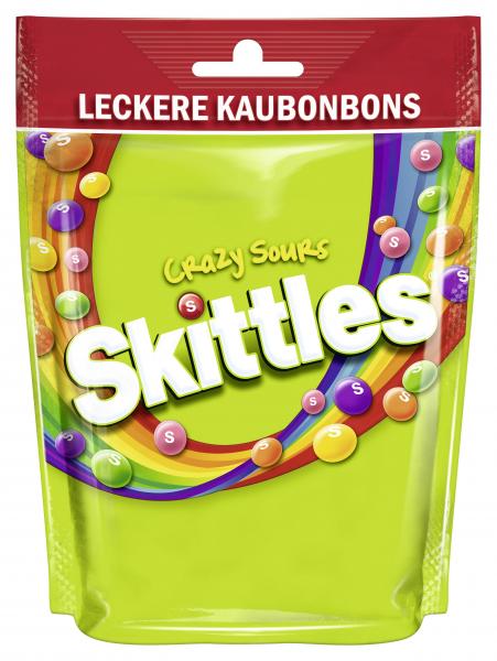 Skittles Crazy Sours Kaubonbons Vegan