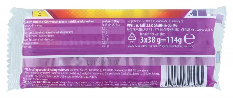 Vivil Kaudragees Fruits 3er