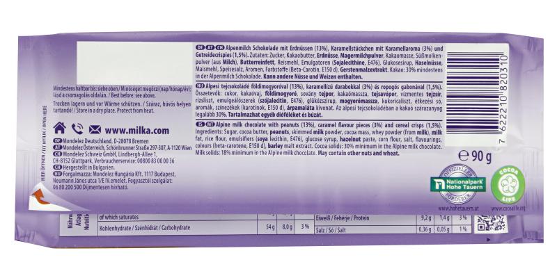 Milka Tafel Erdnuss Crisp