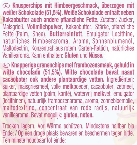 Nestlé Choclait Chips Himbeer Geschmack