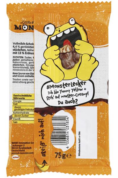 Little Peanut Monster Peanut Butter Schokolade Creamy