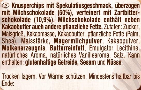 Nestlé Choclait Chips Spekulatiusgeschmack