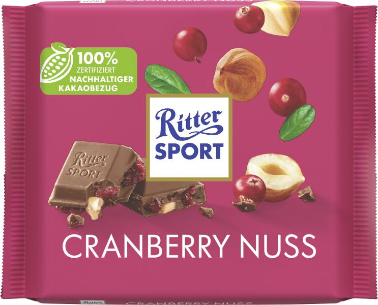 Ritter Sport Bunte Vielfalt Cranberry Nuss