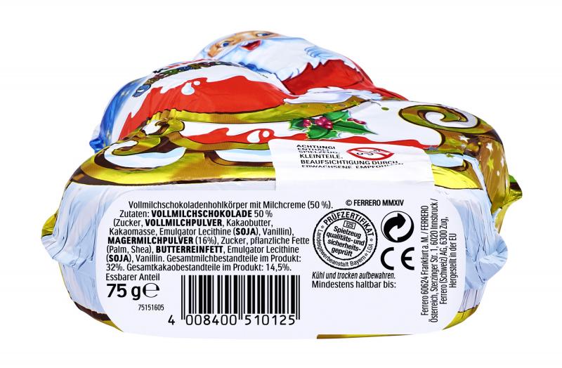 Kinder Weihnachtsmann mit Überraschung