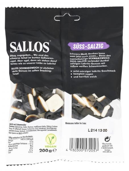 Villosa Sallos Schwarzweich Süß-Salzig