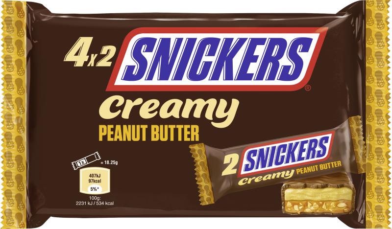 Snickers Creamy Peanut Butter Schokoriegel Multipack