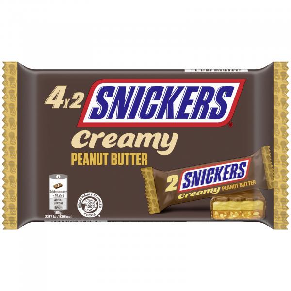 Snickers Creamy Peanut Butter Schokoriegel Multipack