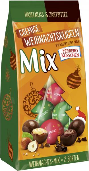 Ferrero Küsschen Cremige Weihnachtskugeln MixHaselnuss & Zartbitter