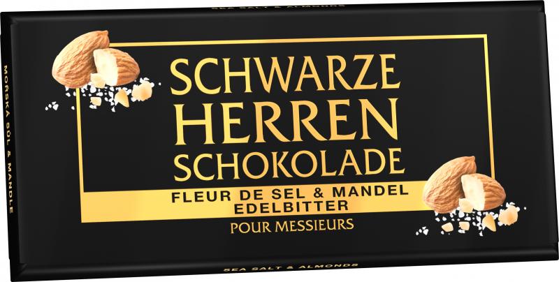 Sarotti Schwarze Herren Schokolade Fleur de Sel & Mandel Edelbitter