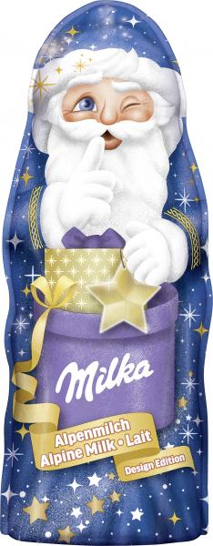 Milka Weihnachtsmann Alpenmilch Design Edition