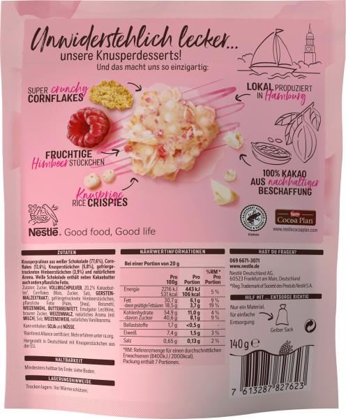 Nestlé Choco Crossies Crunchy Moments à la Himbeer Panna Cotta