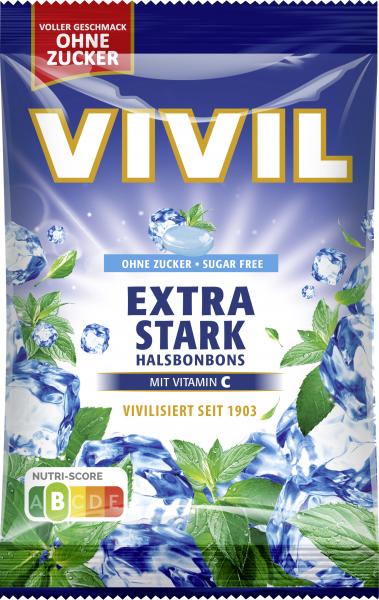 Vivil Halsbonbons Extra Stark ohne Zucker