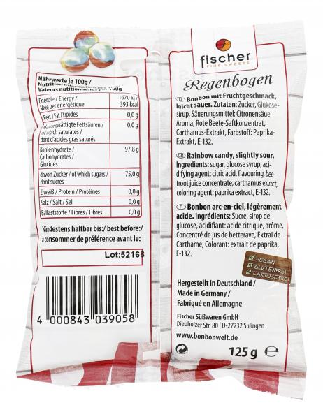 Fischer Regenbogen Bonbons