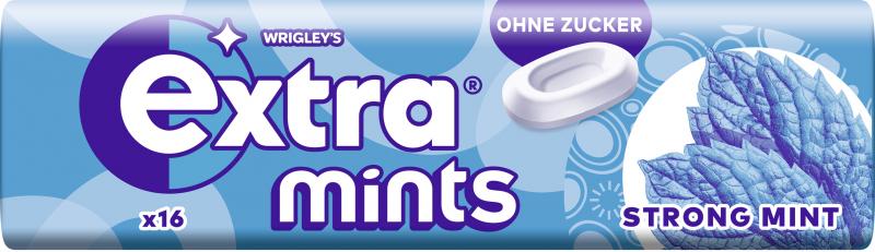 Wrigleys Extra Mints Strong Mint Lutschbonbons ohne Zucker