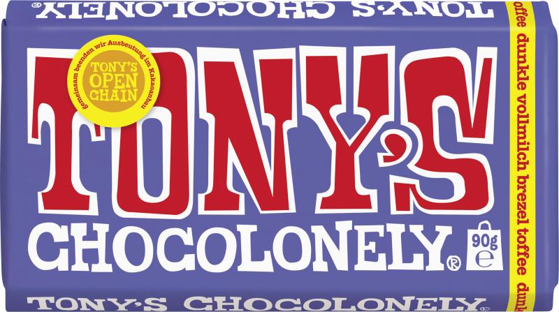 Tony's Chocolonely Vollmilchschokolade Brezel Toffee