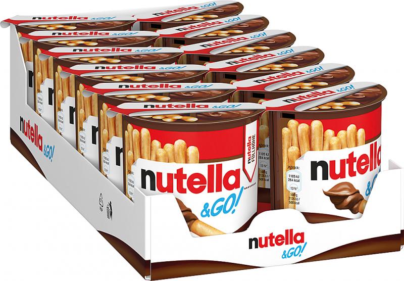 Nutella & Go mit Brot-Sticks