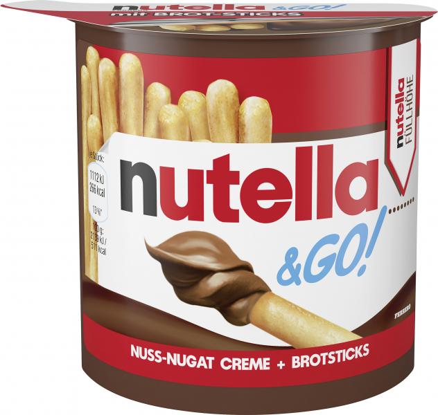 Nutella & Go mit Brot-Sticks