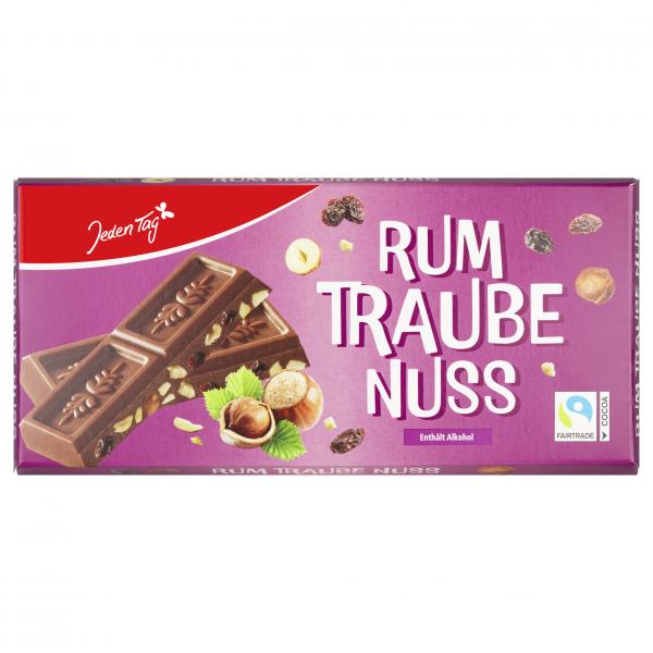 Jeden Tag Schokolade Rum Traube Nuss