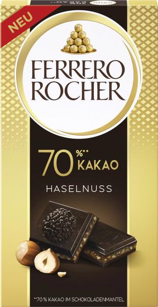 Ferrero Rocher Schokolade Haselnuss 70% Kakao