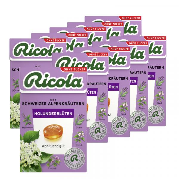 Ricola Holunderblüten ohne Zucker Box