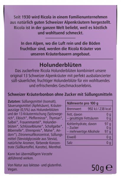 Ricola Holunderblüten ohne Zucker Box