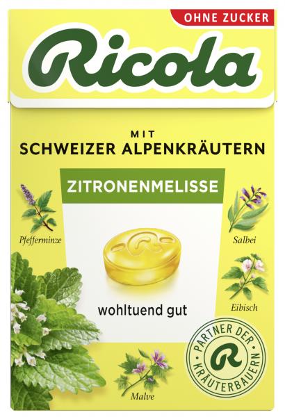 Ricola Zitronenmelisse ohne Zucker Box