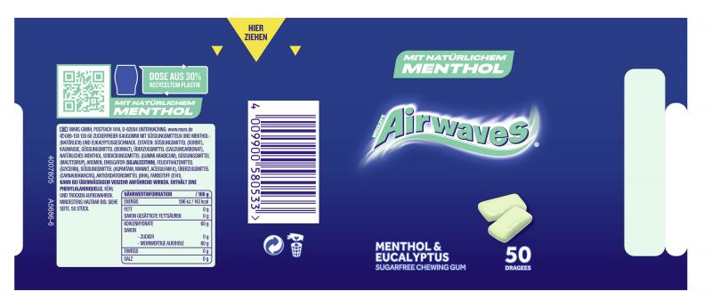 Wrigleys Airwaves Menthol & Eucalyptus