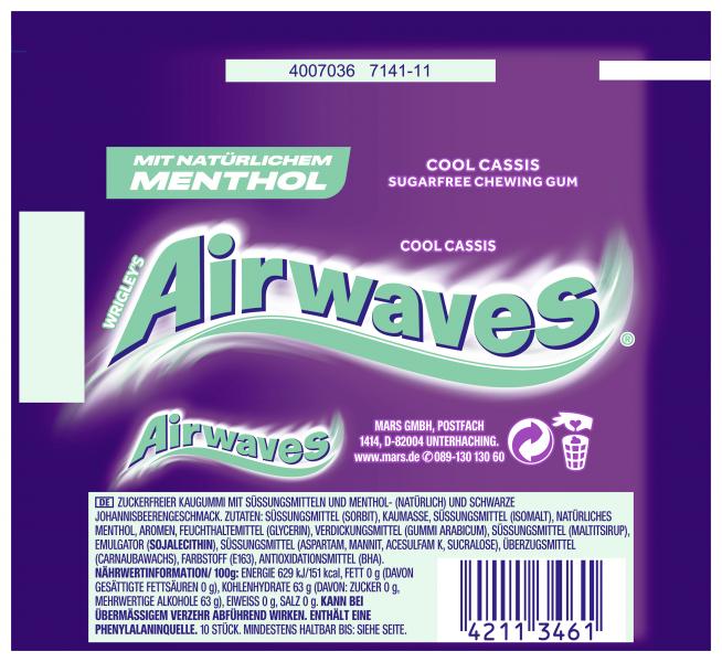 Wrigleys Airwaves Cool Cassis