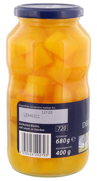 Küstengold Delikatess Kürbis süß-sauer