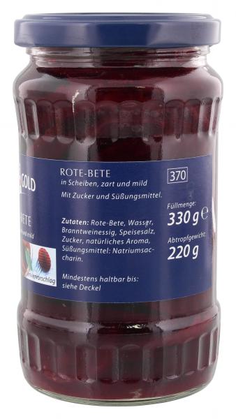 Küstengold Rote-Bete in Scheiben