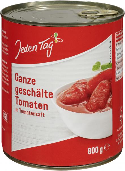 Jeden Tag Ganze geschälte Tomaten in Tomatensaft