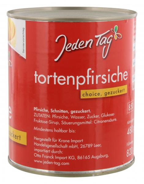 Jeden Tag Tortenpfirsiche gezuckert