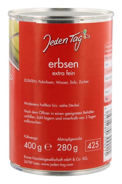 Jeden Tag Erbsen extra fein