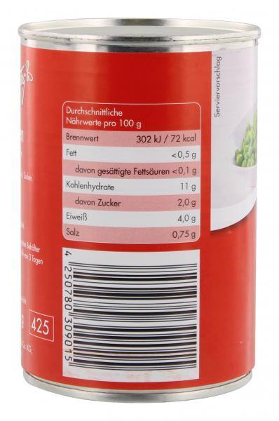 Jeden Tag Erbsen extra fein
