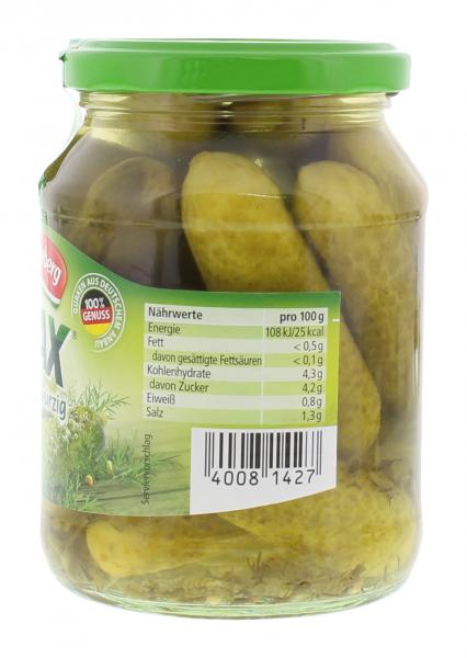 Hengstenberg Knax Gewürzgurken knackig & würzig