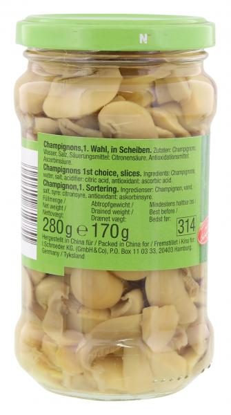 Ikebana Champignons in Scheiben 1. Wahl