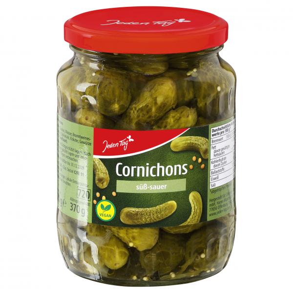Jeden Tag Cornichons süß-sauer