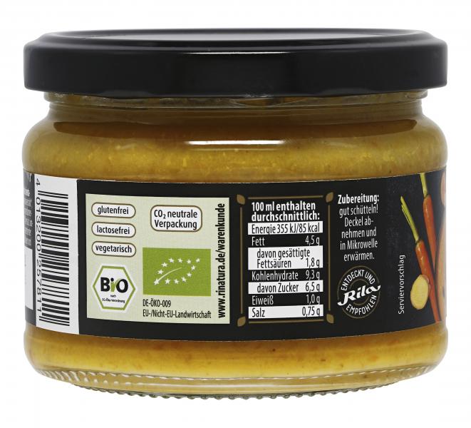 Rinatura Bio Foodie Lifestyle Soup Oriental Style Karotte-Ingwer