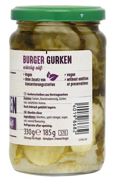 Kühne Burger Gurken würzig-süß