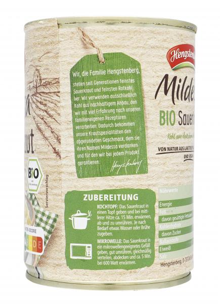 Hengstenberg Mildessa Bio Sauerkraut