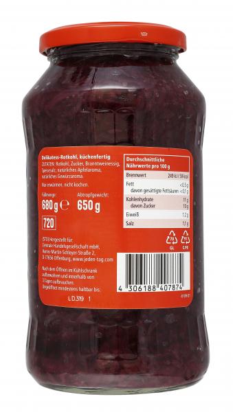 Jeden Tag Delikatess Rotkohl