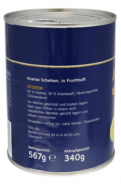 Küstengold Ananas Scheiben in Fruchtsaft