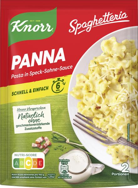 Knorr Spaghetteria Panna Pasta in Speck-Sahne-Sauce