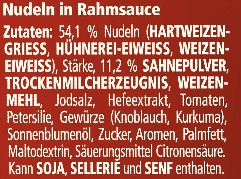 Maggi 5 Minuten Terrine Nudeln in Rahmsauce