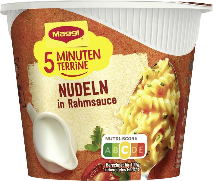 Maggi 5 Minuten Terrine Nudeln in Rahmsauce